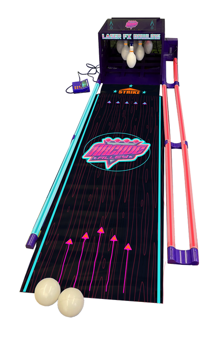 Arcade Alley Laser Bowlercade: Retro Home Electronic Bowling Game for Family Fun