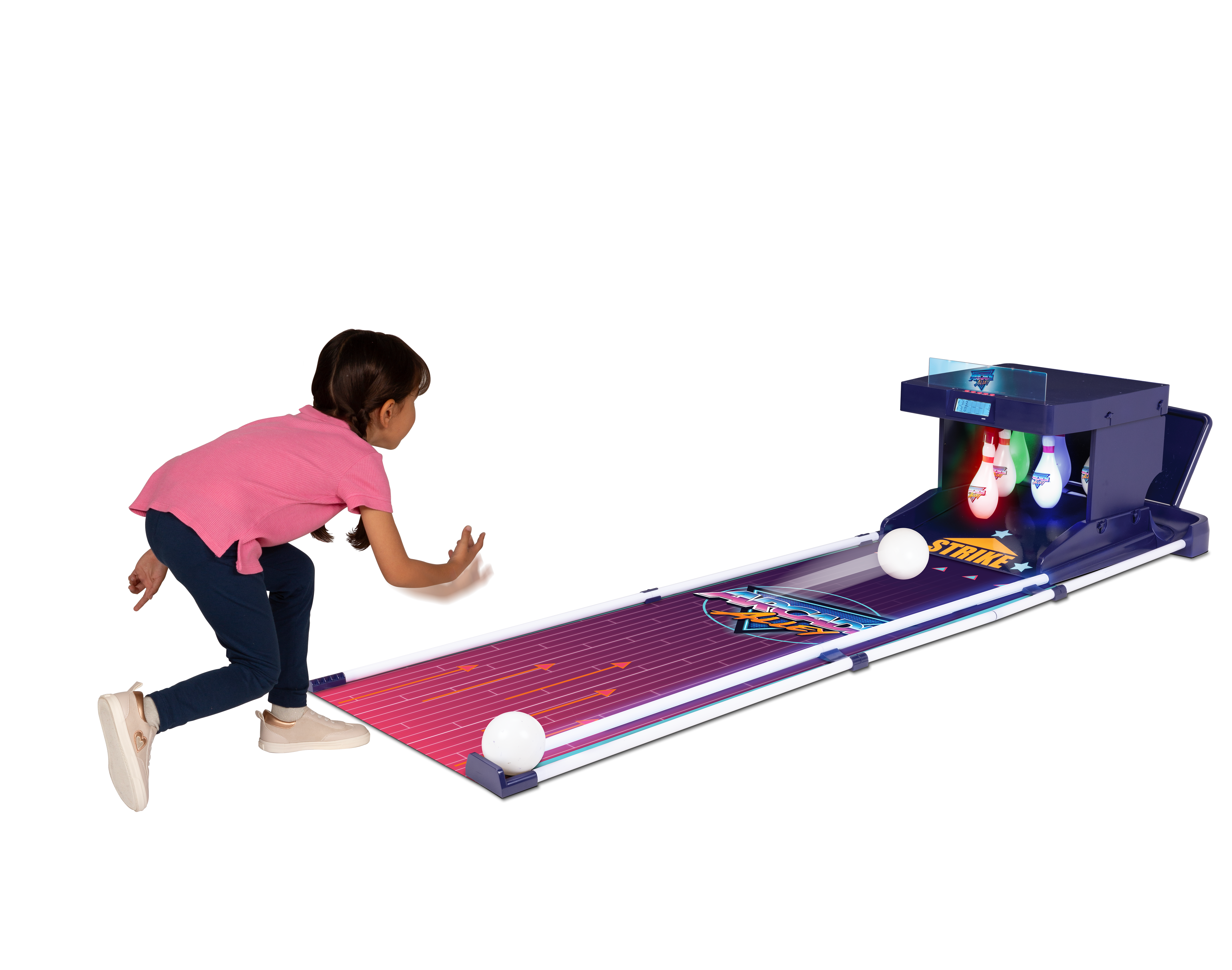 Arcade Alley Laser Bowlercade: Retro Home Electronic Bowling Game for Family Fun