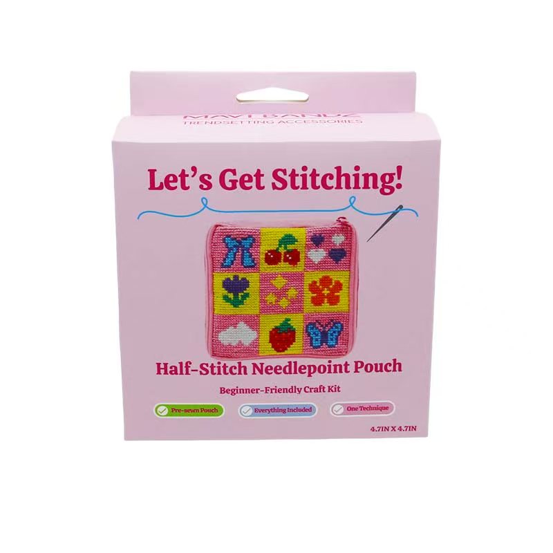Checkerboard Needlepoint Bag Kit