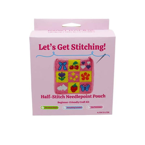 Checkerboard Needlepoint Bag Kit