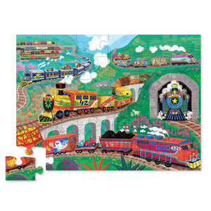 Crocodile Creeks ALL ABOARD  Land Floor Puzzle - 36 Piece