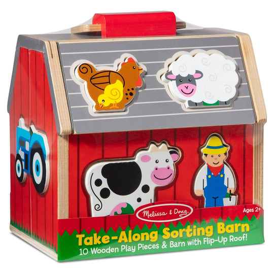 Melissa & Doug Take Along Sorting Barn Farm