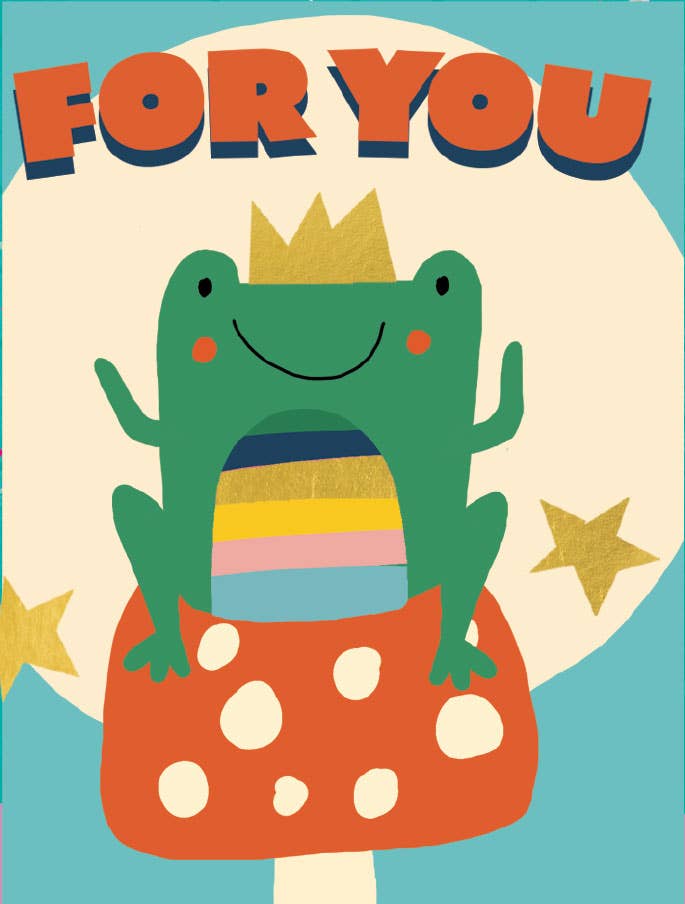 Birthday Frog - Foil Gift Enclosure