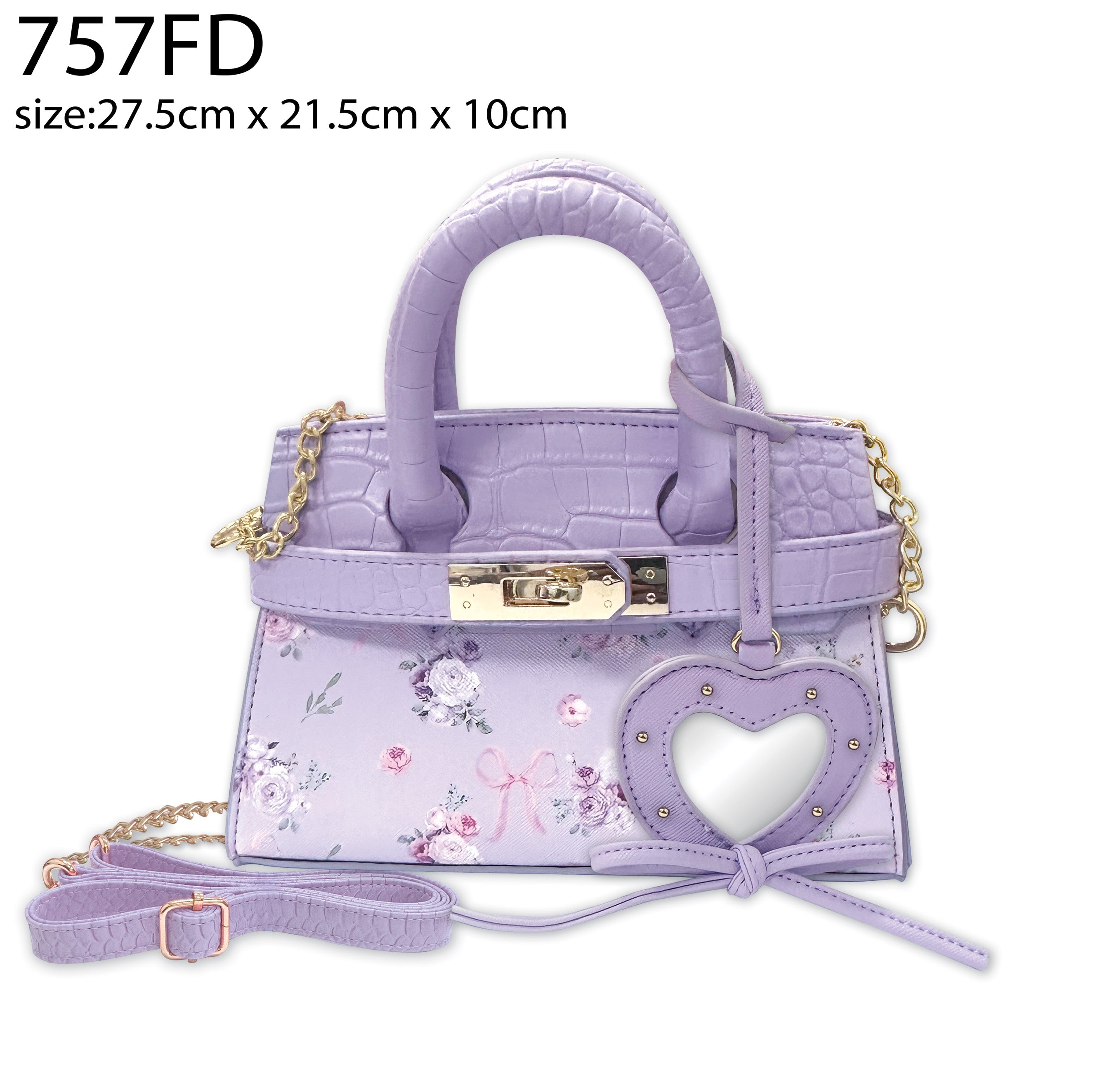 Purple Floral Charmie Luxe Crossbody