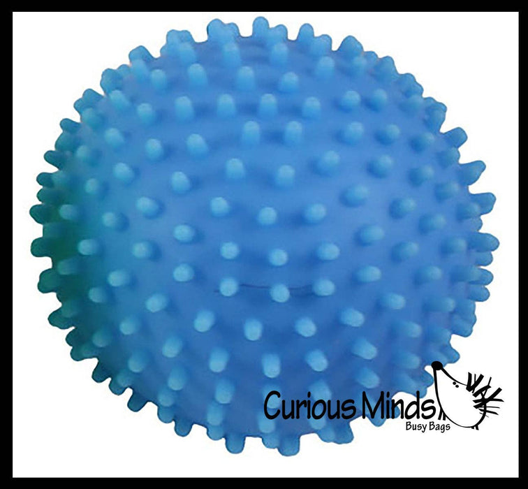 Single Spiky Bumpy Soft Doh Filled 1.7" Stress Ball - Squishy