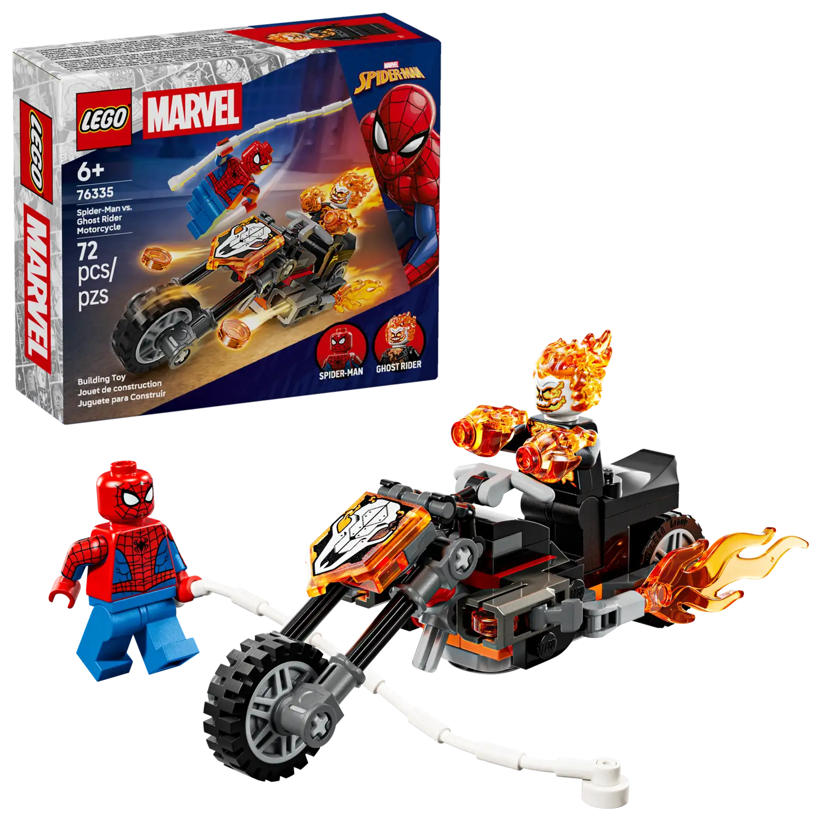 Lego Spider-Man vs. Ghost Rider Motorcycle