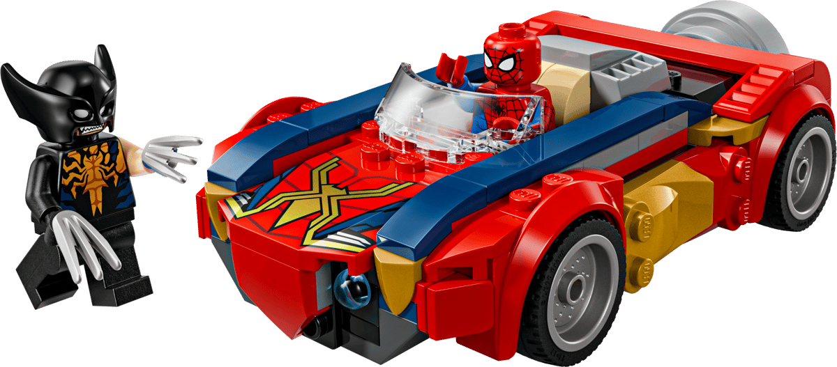 Lego Spider-Man Car vs. Venomized Wolverine