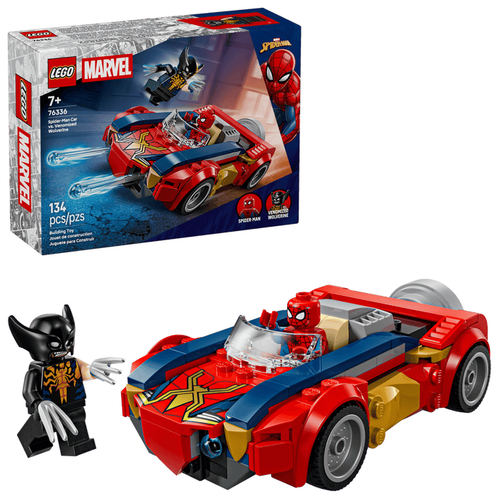 Lego Spider-Man Car vs. Venomized Wolverine