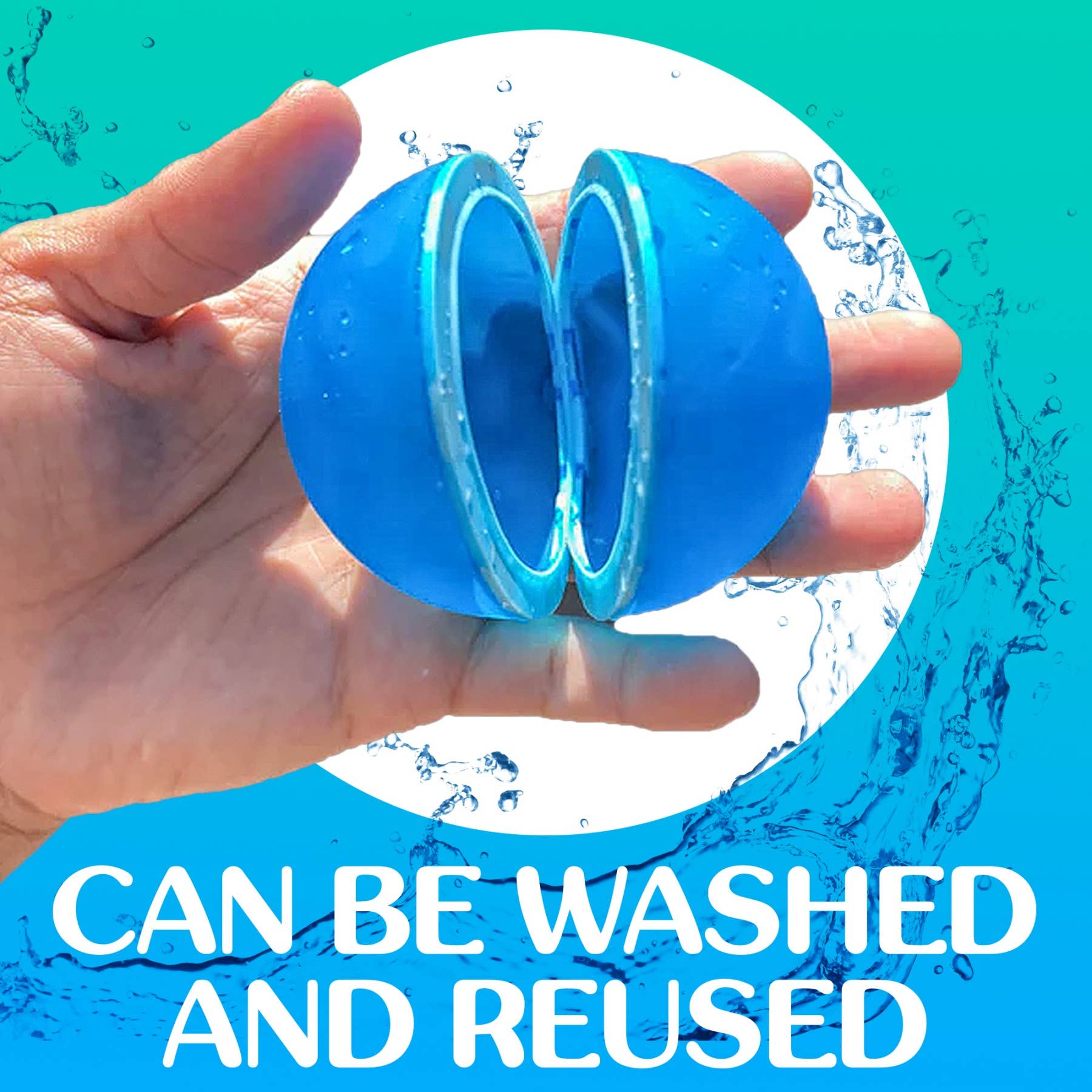 Magnetic Reusable Water Balloons Quick Fill Refillable 6PC