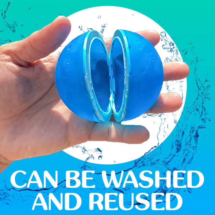 Magnetic Reusable Water Balloons Quick Fill Refillable 6PC