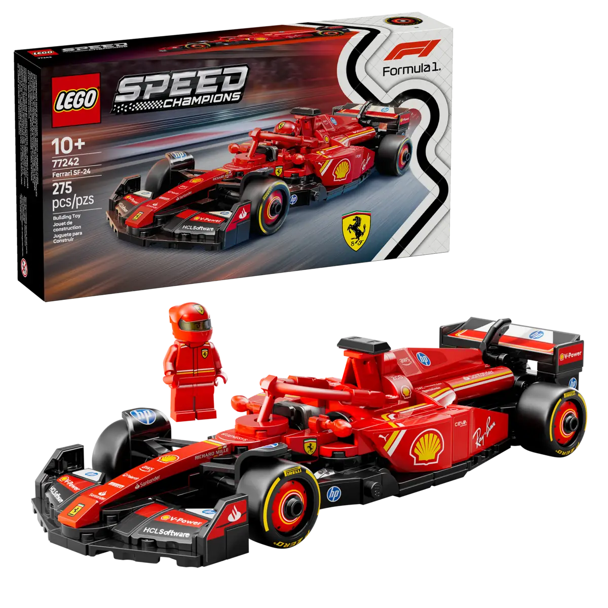 Ferrari SF-24 F1® Race Car Lego Speed Champions