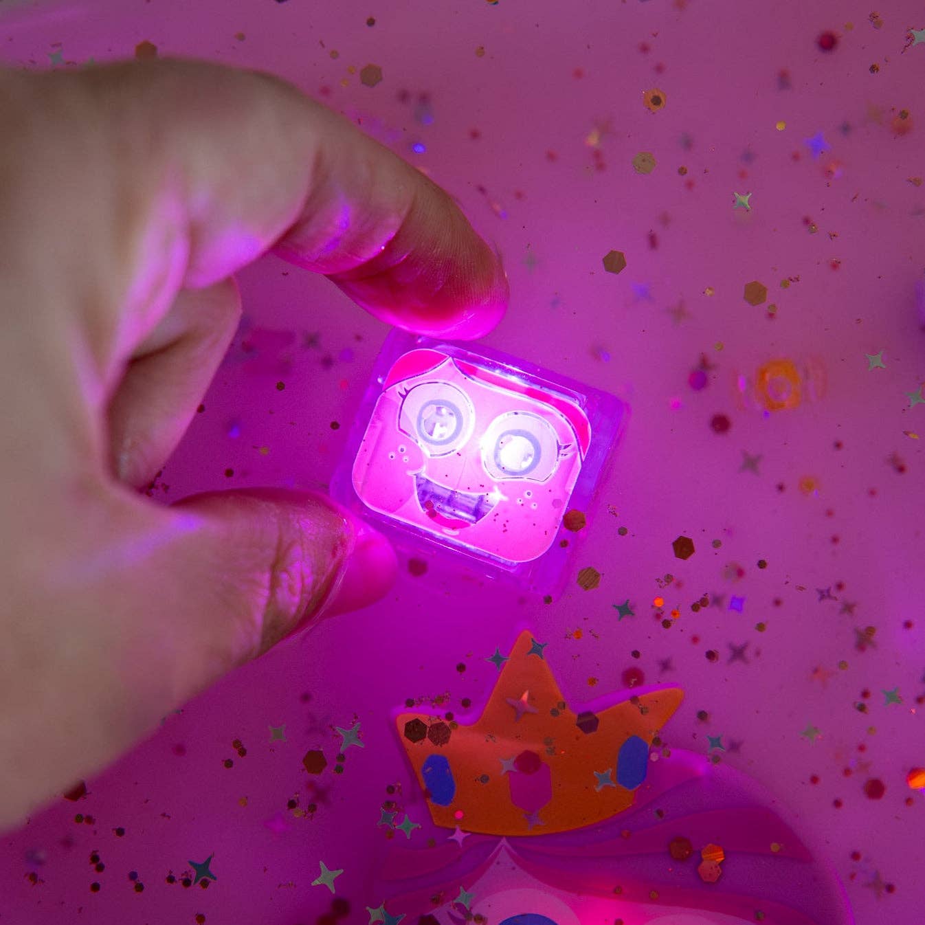 Pink Glo Pals Princess  Ida Light Up Cubes - 4 Pack
