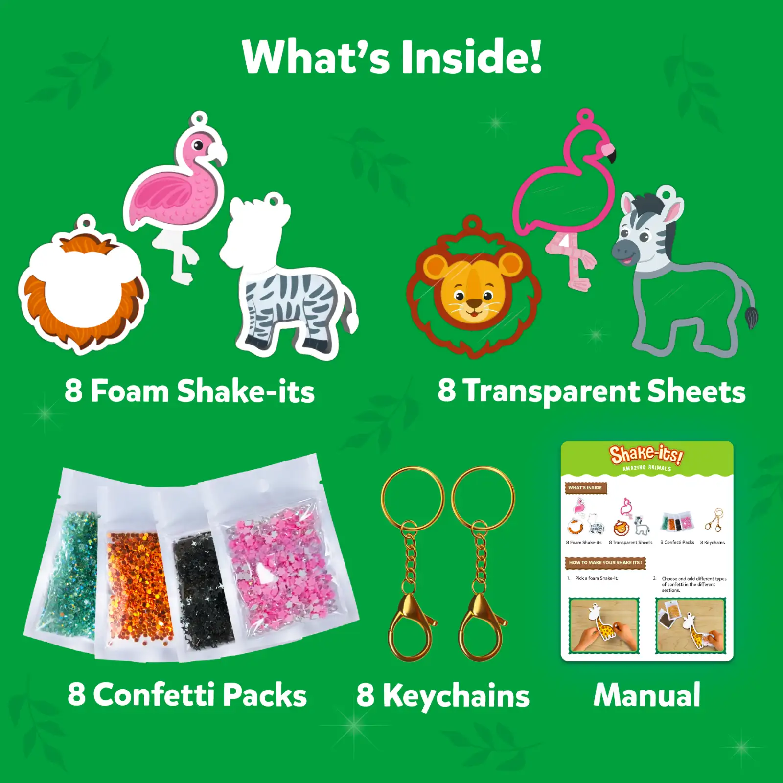 Skillmatics Kids Shake-its Amazing Animals Craft Kit