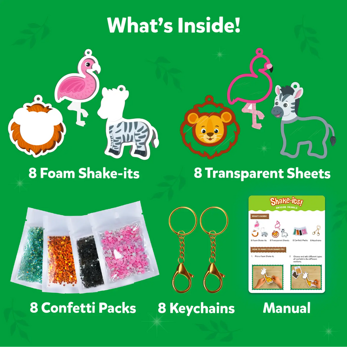 Skillmatics Kids Shake-its Amazing Animals Craft Kit