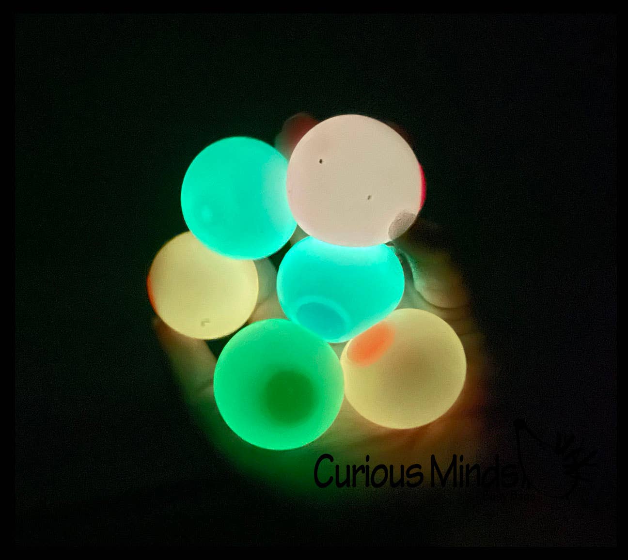 Single Small Glow in the Dark Doh Filled 1.5