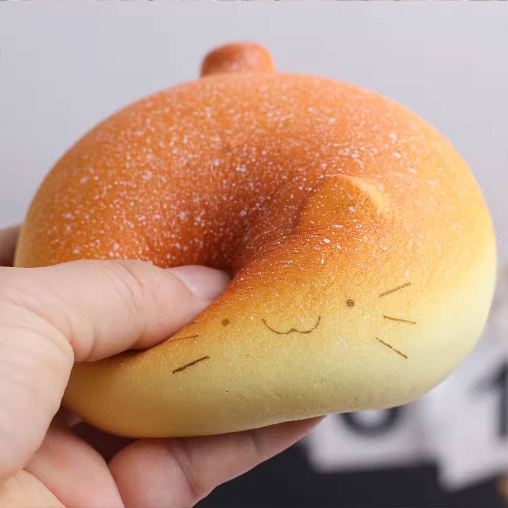 Cat Bread Squishy – Soft & Slow-Rebound Stress Toy