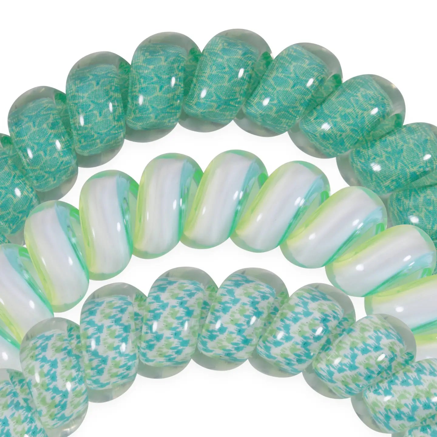 Teleties Large Hair Tie Coil 3-Pack By The Sea Shore