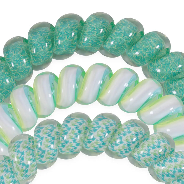 Teleties Large Hair Tie Coil 3-Pack By The Sea Shore