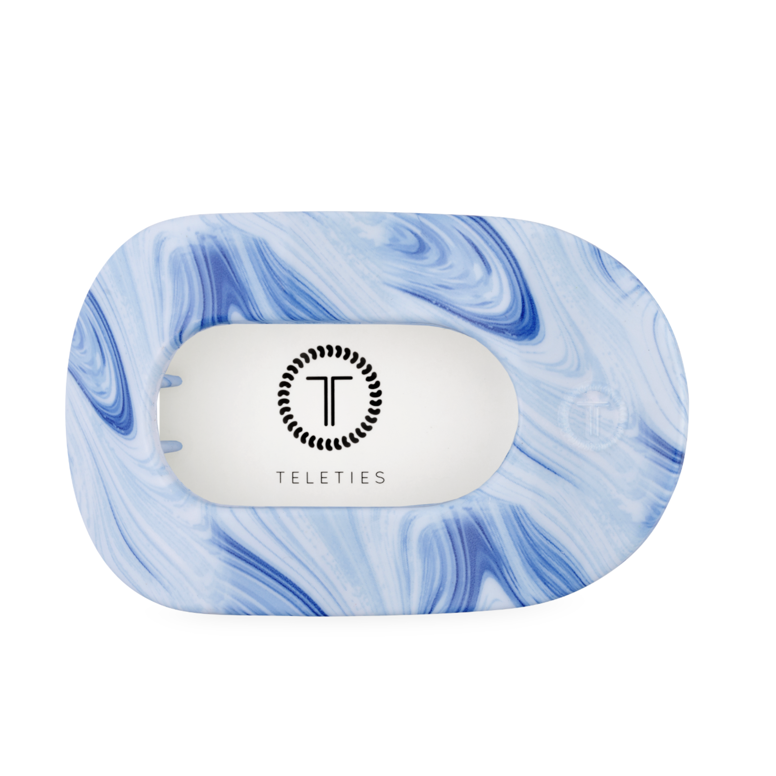 TELETIES Tide & True Large Flat Round Hair Clip Blue