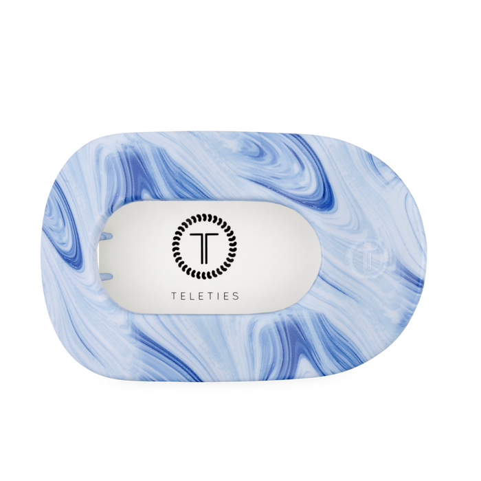 TELETIES Tide & True Large Flat Round Hair Clip Blue