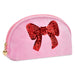 Iscream Kids Red Sequins Bow Oval Cosmetic Bag