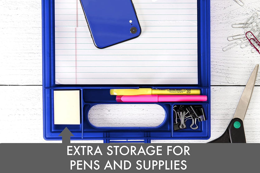 Blue Clipcase With Storage and Handle