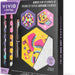 Brea Reese Vivid Retro 70s Paint-by-Number Kit 3 Hexagon Canvases