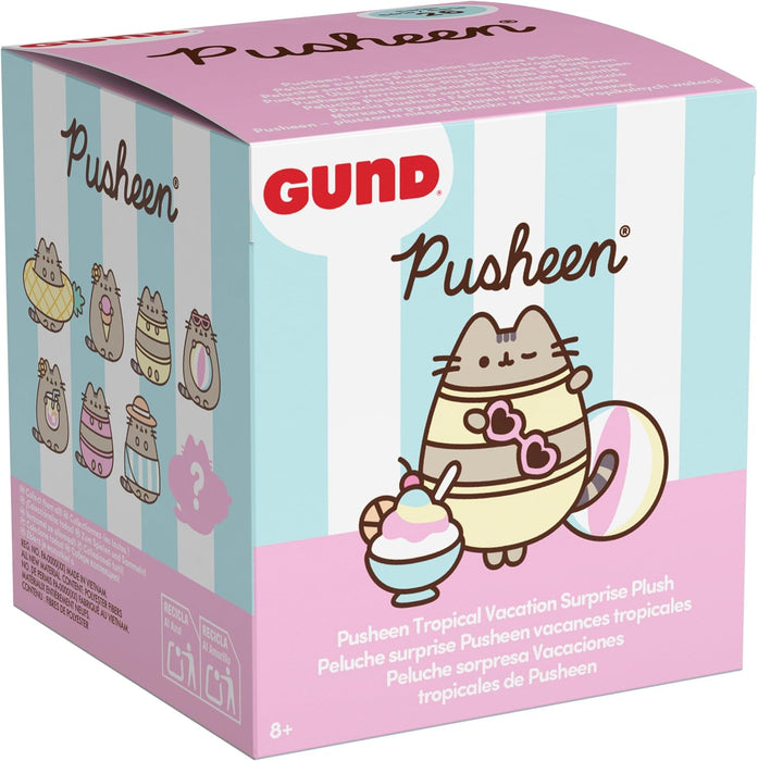 GUND Pusheen Tropical Vacation Surprise Plush Blind Bag Keychain