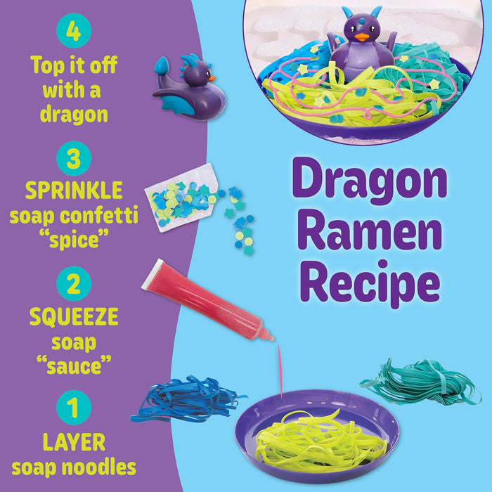 Creativity for Kids Soap Noodles Dragon's Dinner Bath Toy Set