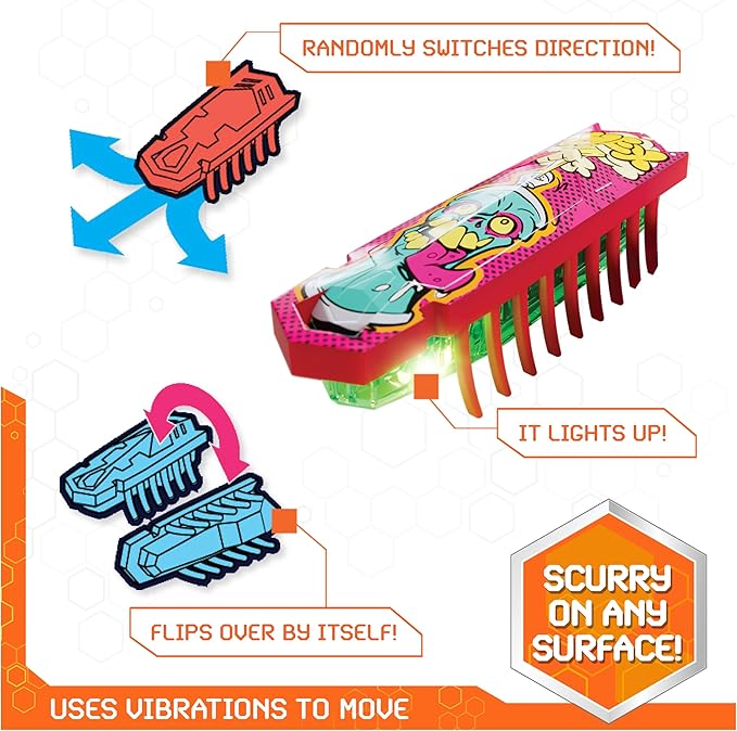 HEX BOTS Nano 5 Pack, 4 Mini Bots with Bonus Flash Bot