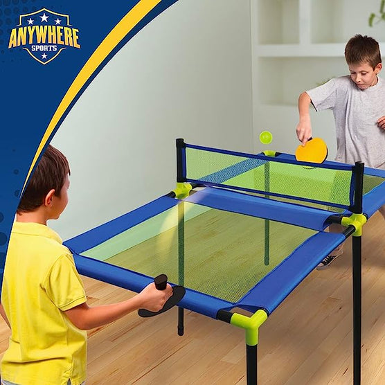 Portable Trampoline Ping Pong Table Tennis Game for Indoor or Outdoor Use