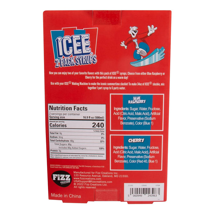 ICEE 2 Pack Slushie Syrups