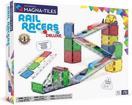 Magna Tiles Rail Racers Deluxe 90pc set