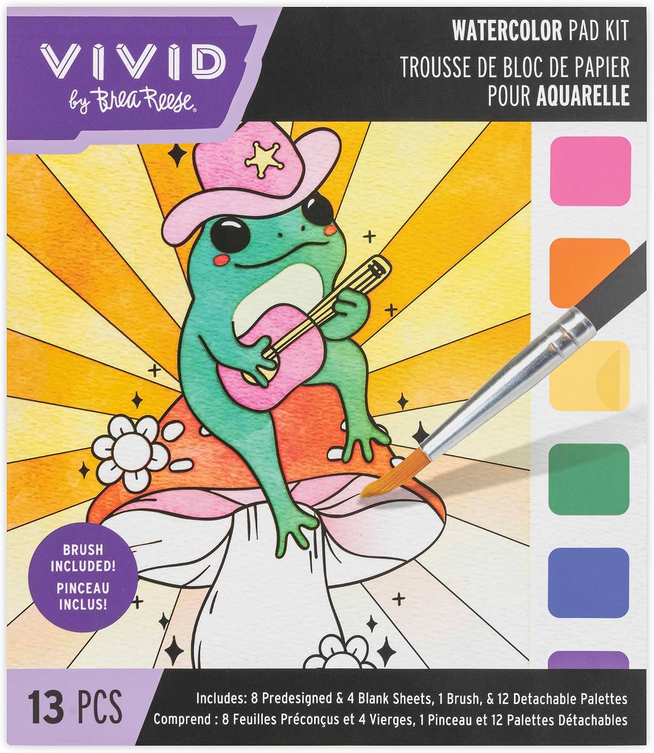 Vivid by Brea Reese Watercolor Pad Kit Western DIY Art Activity