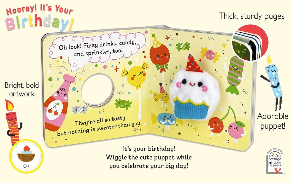 Cottage Door Press Hooray It's Your Birthday! Finger Puppet Board Book