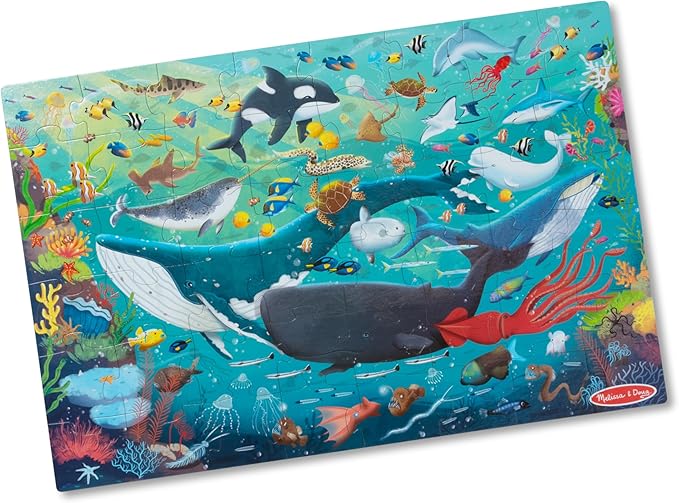 Melissa & Doug Underwater 48-Piece Jumbo Floor Puzzle 3x2ft