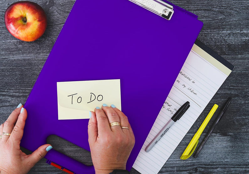 Purple Clipcase With Storage and Handle