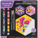 Brea Reese Vivid Retro 70s Paint-by-Number Kit 3 Hexagon Canvases