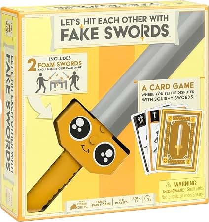 Exploding Kittens Let's Hit Each Other with Fake Swords Card Game