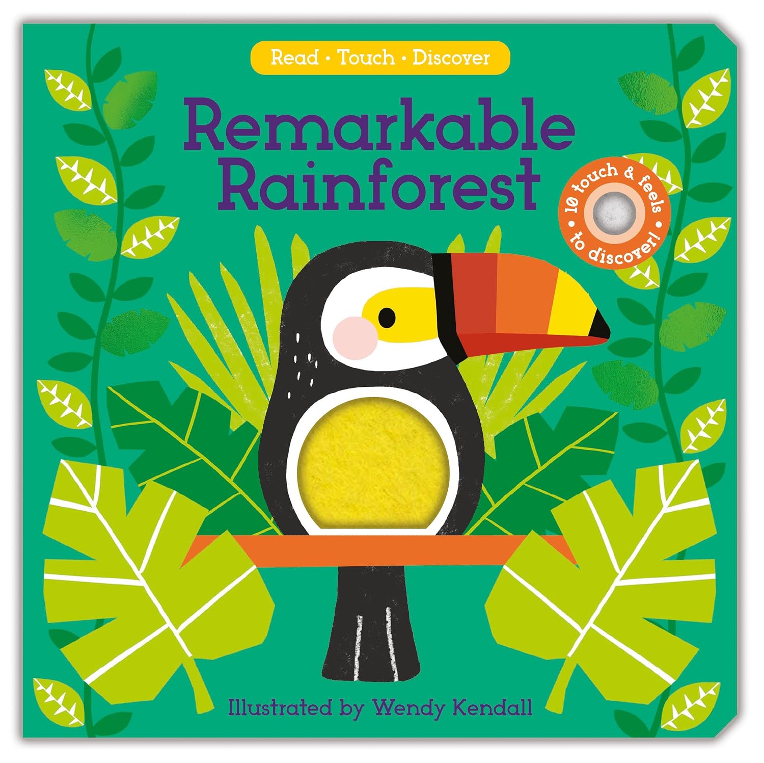 Remarkable Rainforest Read, Touch, Discover Children's Hardcover Book