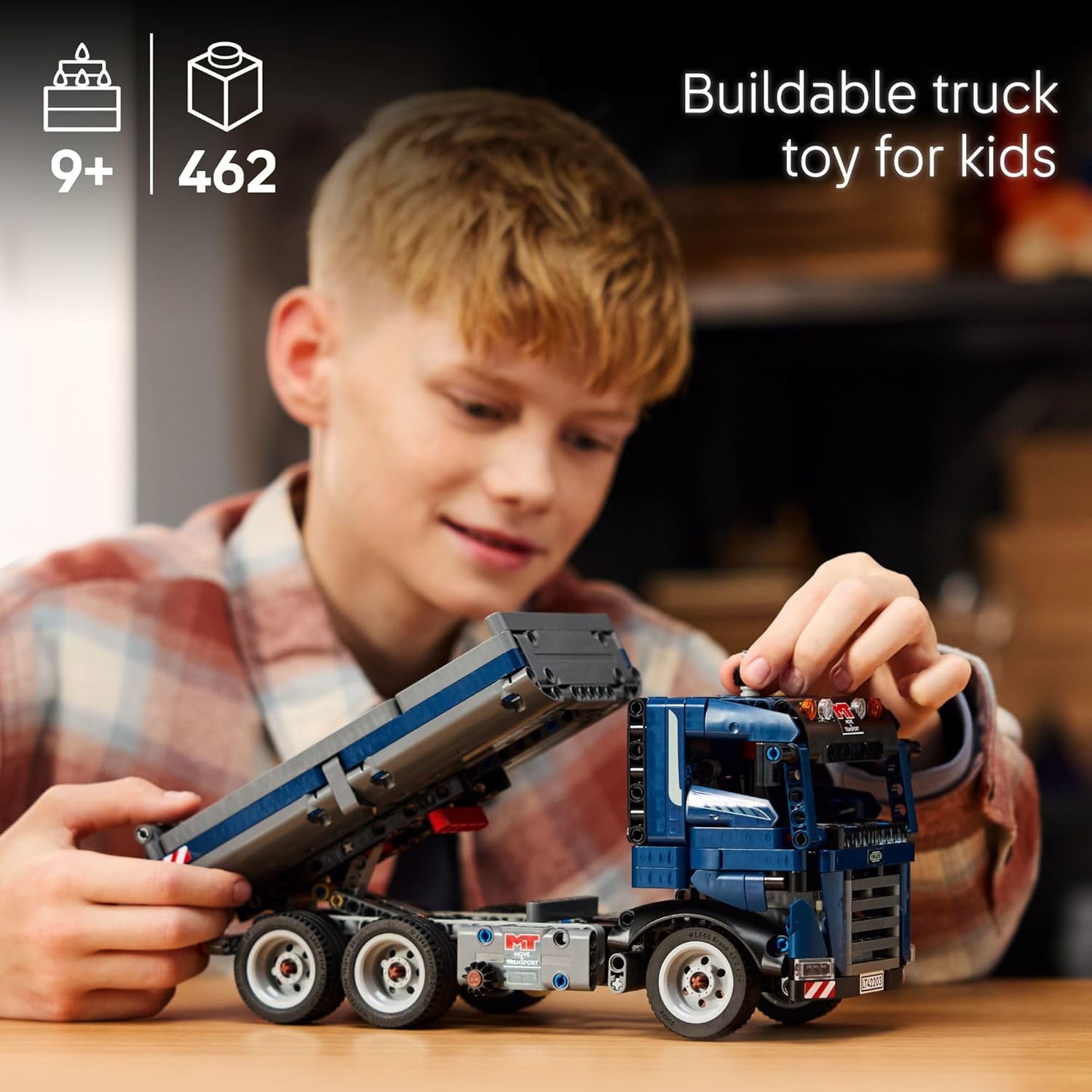 LEGO Technic Tipping Dump Truck Building Set Kids 9+ Realistic Construction Vehicle