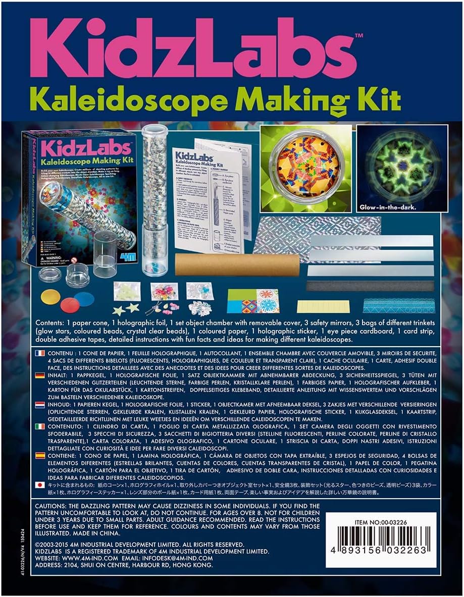 4M Kaleidoscope Making Kit STEM Optical Science Craft Toy