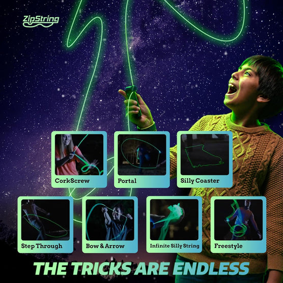ZipString Luma Glow String Toy