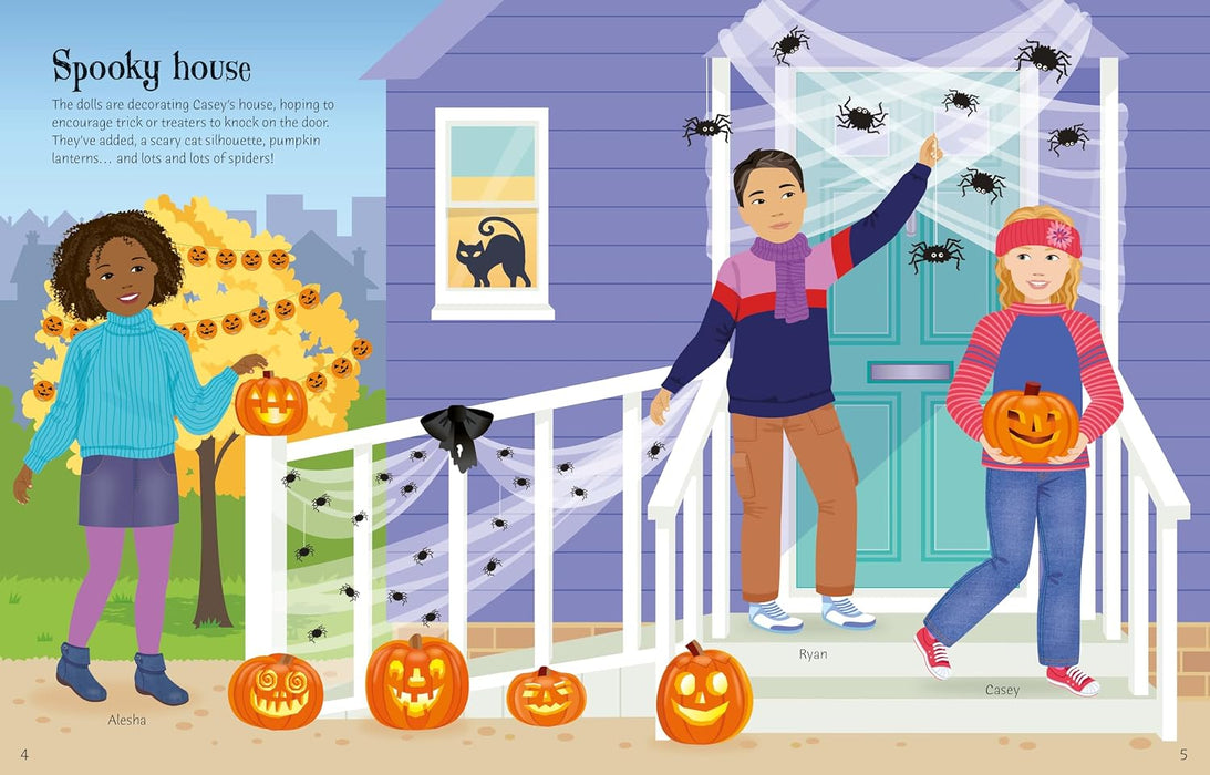 Usborne Sticker Dolly Dressing Trick or Treat Book
