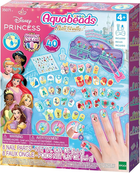 Aquabeads Disney Princess Magical Water-Activated Nail Designer Kit for Creative Kids
