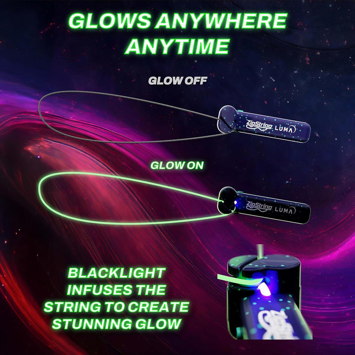 ZipString Luma Glow String Toy