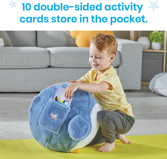 hand2mind Penguin BubblePlush 15in Yoga Ball Toy