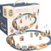 Speedy Monkey Multi-Activity Wooden Railway Set for Toddlers