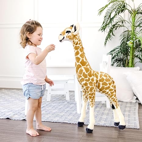 Melissa & Doug Standing Baby Giraffe Stuffed Animal – 3 Feet Tall