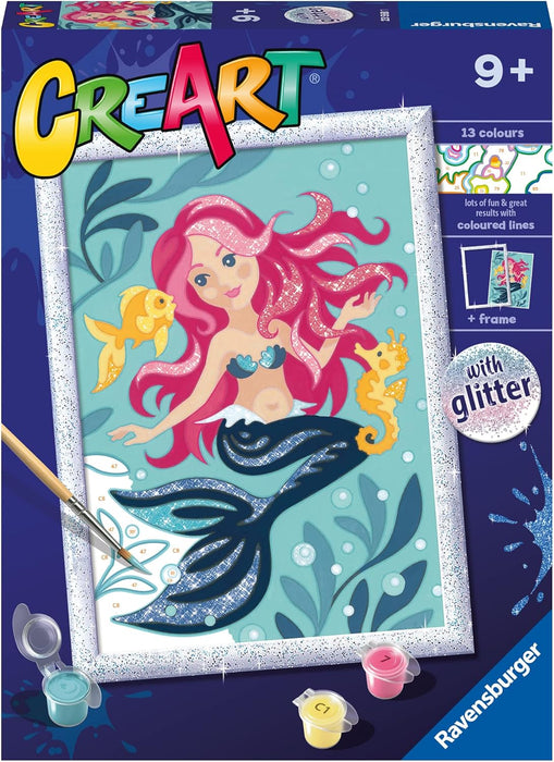 CreArt Enchanting Mermaid Paint by Numbers Kit